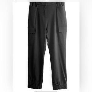 Calvin Klein Black Cargo Pants Stretch Minimalist Preppy Military